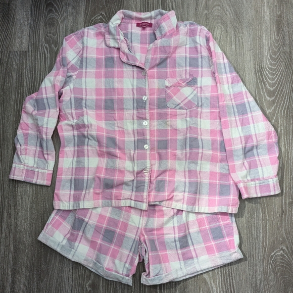CARISMA | flannel pajama short set - Picture 3 of 8